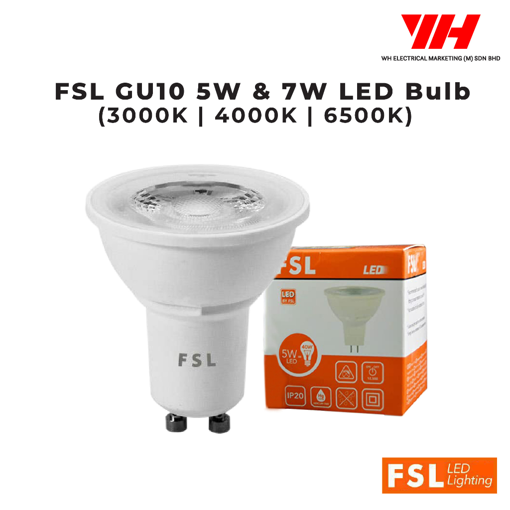 GU10 LED 7W 3000K, 4000K