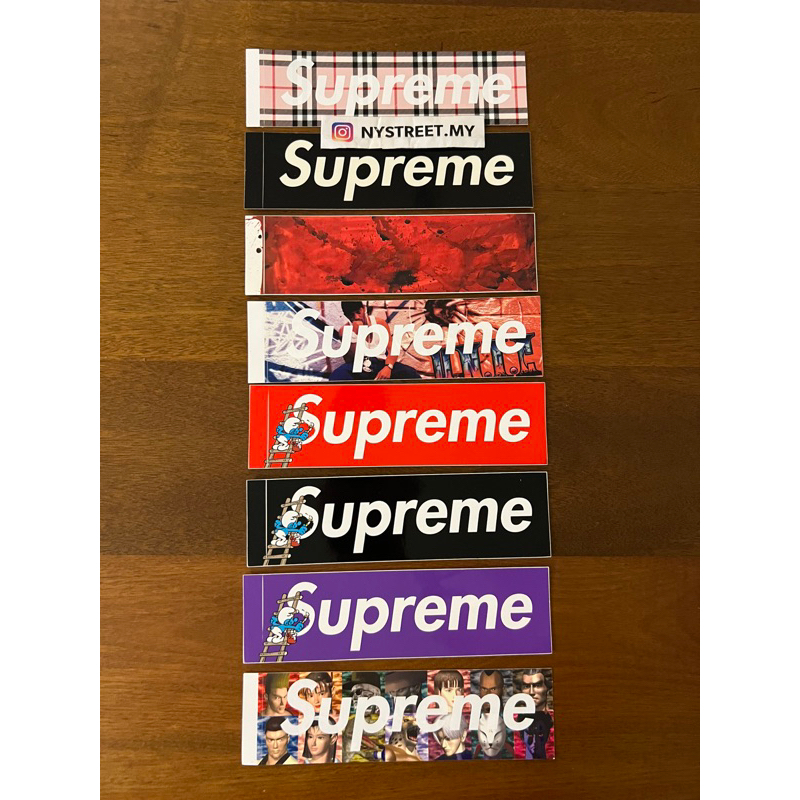 Supreme box clearance logo sticker collection