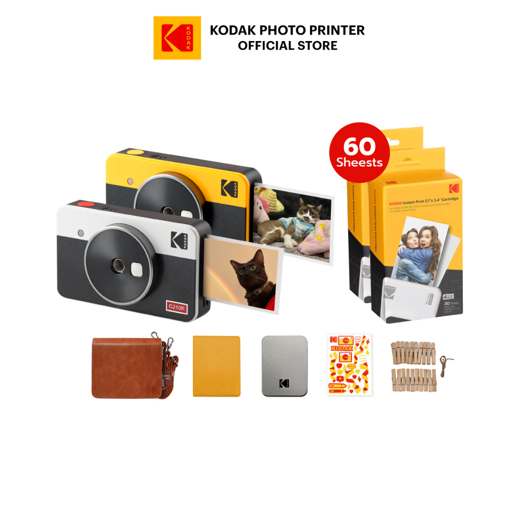 Case Compatible with KODAK Mini Shot 3 Retro/for Kodak All-New Mini Shot 3/  for Kodak Mini 3 Retro Square Instant Camera and Photo Printer - Black