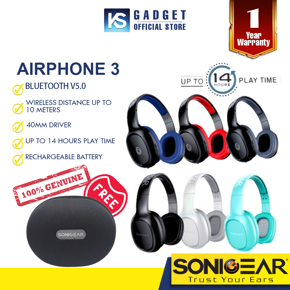 SonicGear AirPhone 3 Airphone 5 Airphone 6 Headphones With Mic