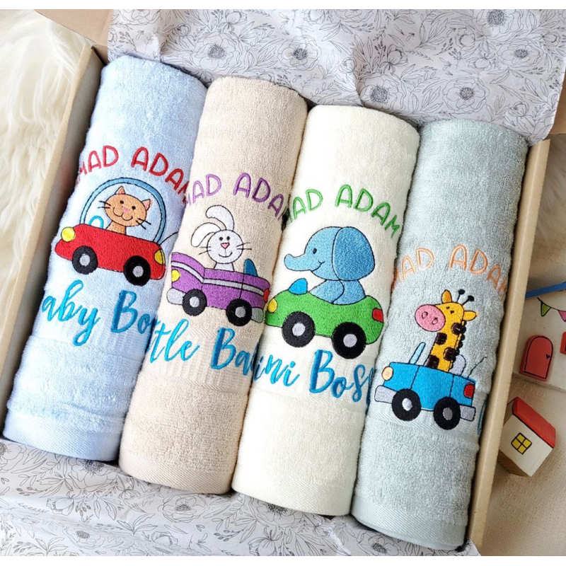 Embroidered store baby towel