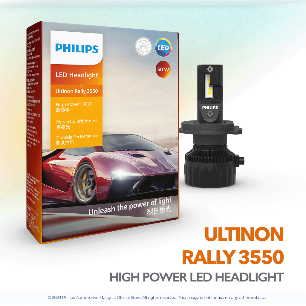 PHILIPS LED H4 ULTINON RALLY 3550