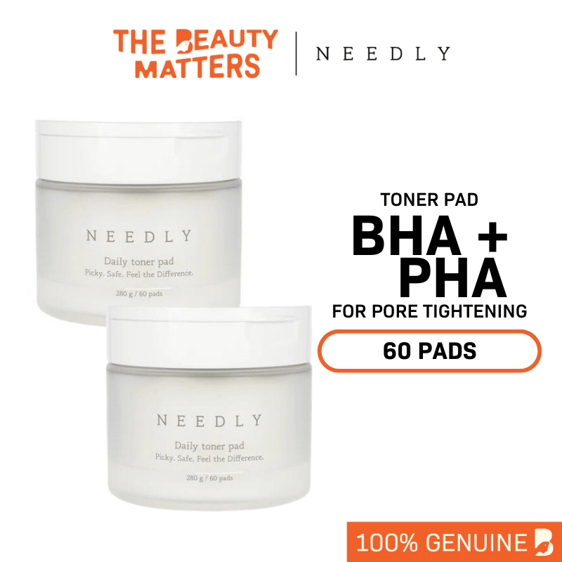 Needly | Exfoliating Facial Pads with BHA & PHA | Daily Toner Pad | for  Pore Tightening