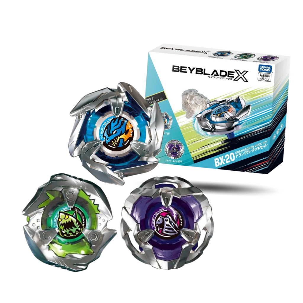 [Loose][No Packing Box][With QR Code] Takara Tomy Beyblade X BX-20 Dran  Dagger Deck Set