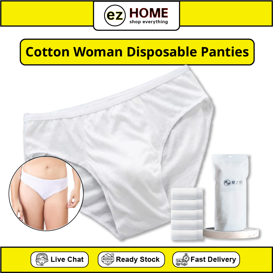 Soft Smooth Cotton Woman Disposable Panties Travel Underwear