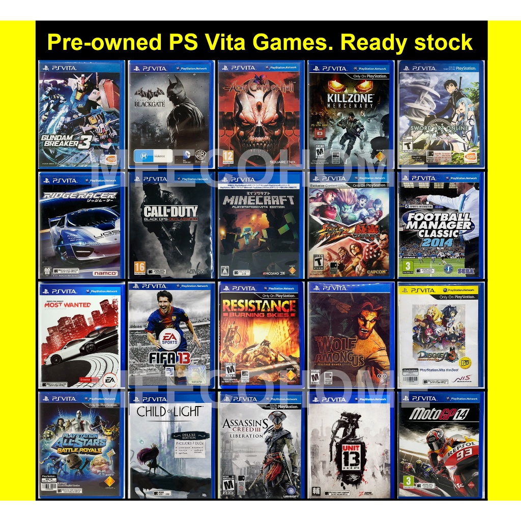 PS Vita Original Pre Owned Used Games Cartridge Batman FIFA God of War Call  of Duty Killzone PlayStation PSV Set B | Shopee Malaysia