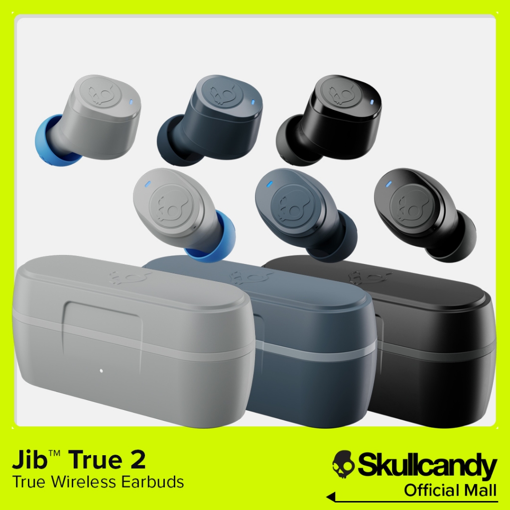 Skullcandy Jib True 2 True Wireless Earbuds Built in Tile IPX4 Sweat and Water Resistant up to 33 Hours Battery