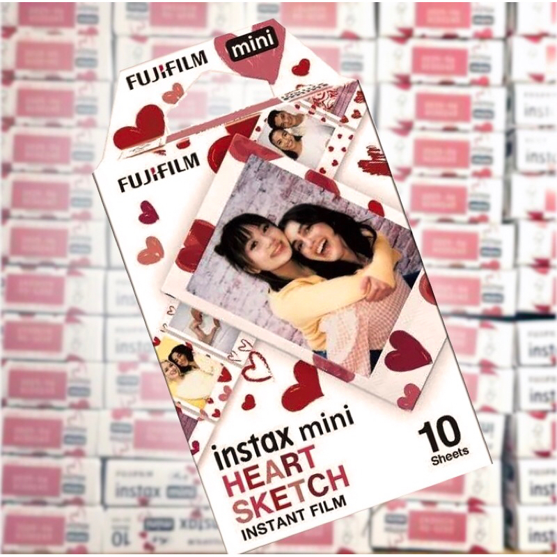 Fujifilm Instax Mini Heart Sketch Photo Film, Photo & Video