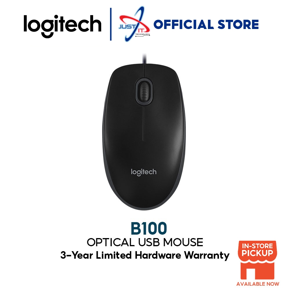 Logitech B100 - mouse - USB