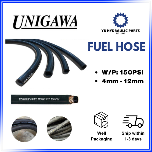 Fuel Hose 7mm Braided 1 Meter