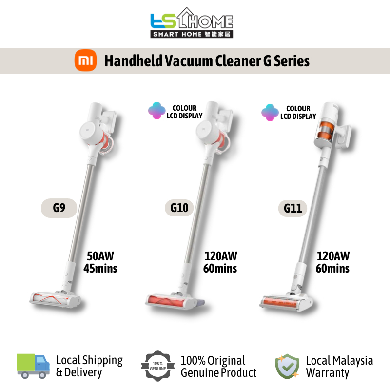 Xiaomi Handheld Vacuum Cleaner G9 Plus / G10 / G11 Powerful Suction Power 60mins Long Usage Detachable Battery, xiaomi g9 plus - Vimarsana News