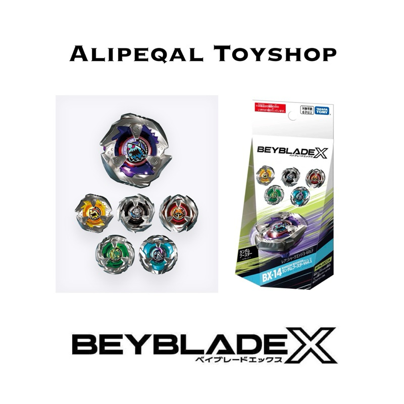 (In Stock) Takara Tomy Beyblade X Booster BX-14 Random Booster Vol. 1 Full  Set