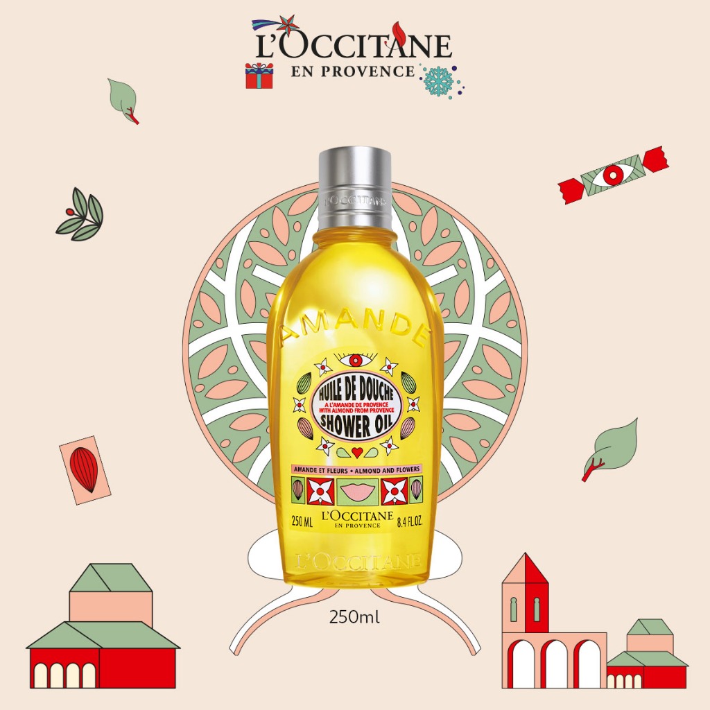 L'Occitane Almond & Flowers Shower Oil 250ml | Shopee Malaysia