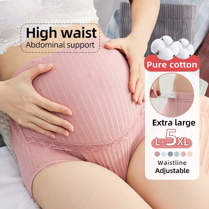 Maternity Panties Cotton Pregnant Women High waist U-Shaped Support Panty  Adjustable Underwear 837
