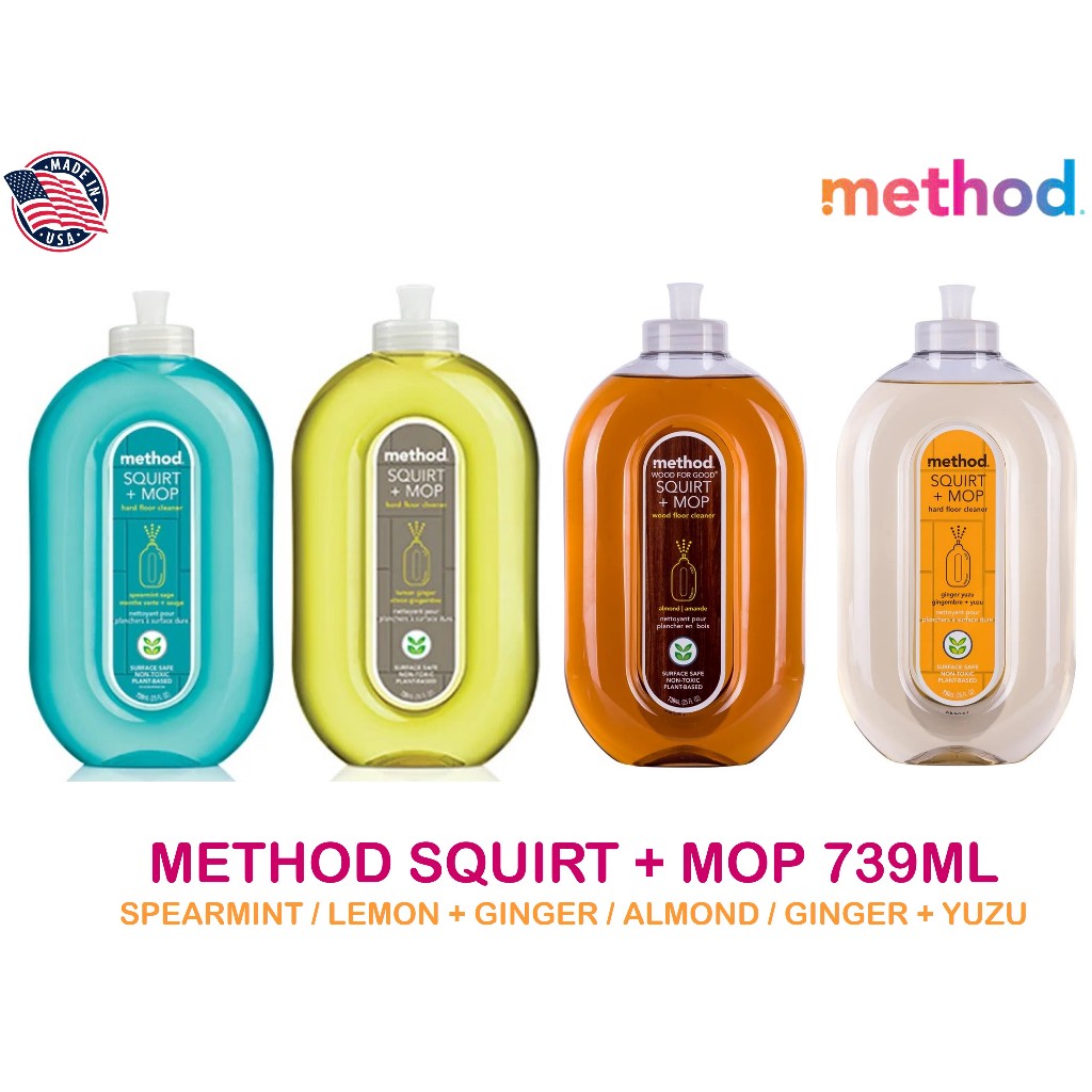 Method Squirt + Mop Hard Floor Cleaner Ginger Yuzu 739mL