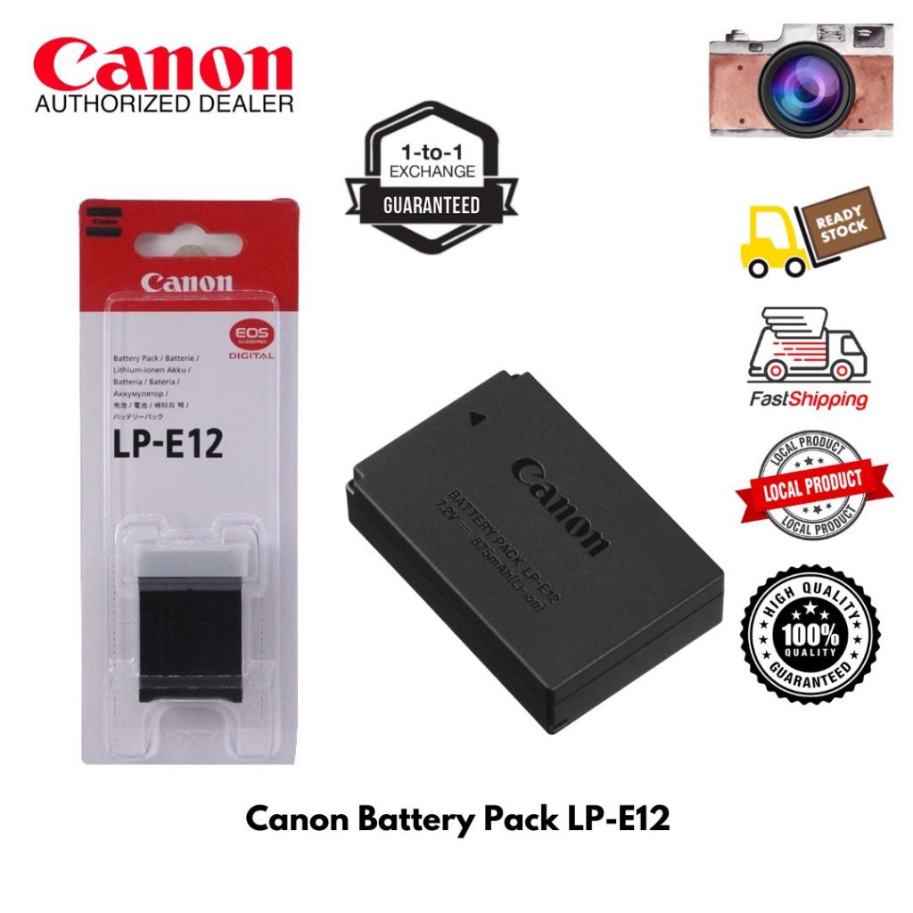 Canon LP-E12 original battery for Canon EOS M10/M100/M50 / EOS100D