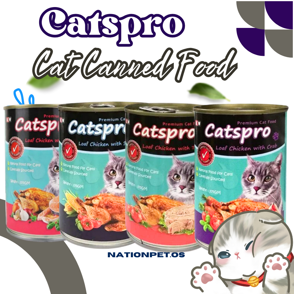 READY STOCK Catspro Cat Canned Food Makanan Tin Kucing Wet Food