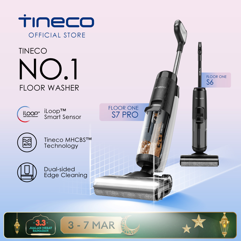 Flagship Tineco Floor One S3 Smart Wet Dry Floor Mop Washer