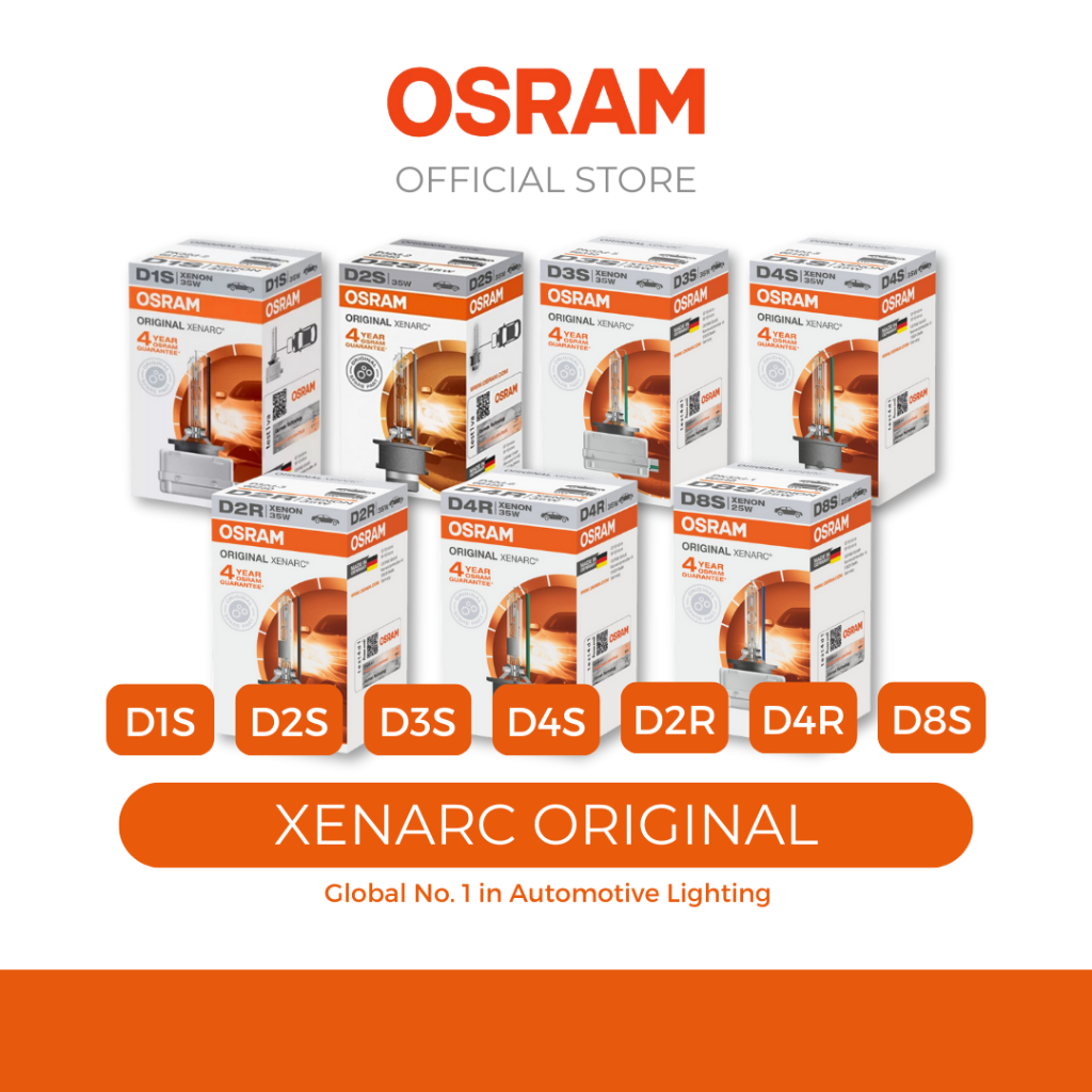 OSRAM XENARC Original, HID, 1 PC, All Sizes
