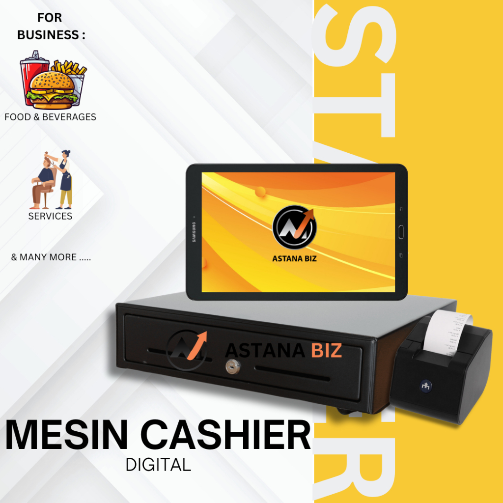 POS SYSTEM MESIN CASHIER DIGITAL CASH REGISTER TABLET CLEARANCE