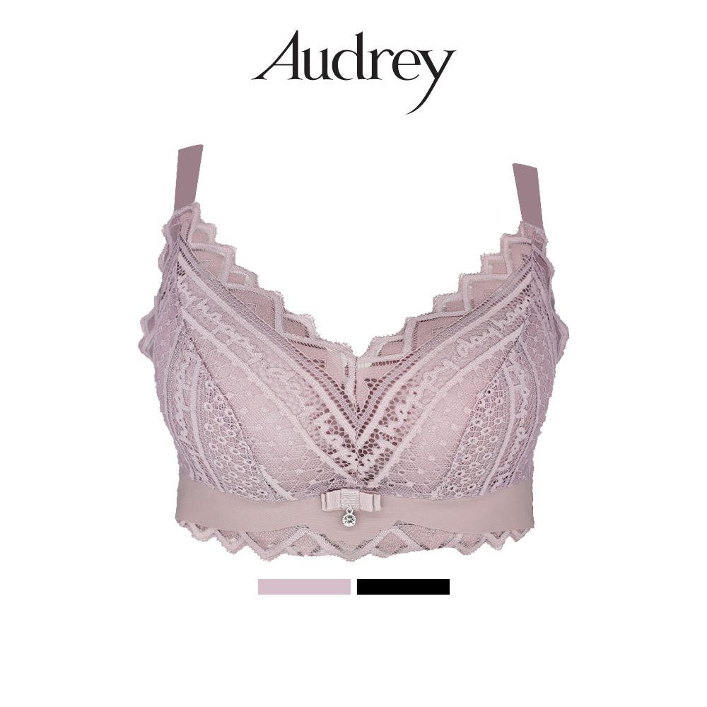 Audrey Style Wireless 5/8 Moulded Push Up Fashion Bra - B Cup Size 73-8150