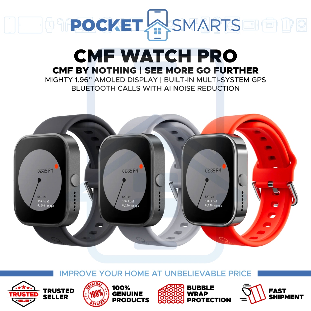 CMF by Nothing Watch Pro, 1.96 AMOLED,BT calling with AI noise