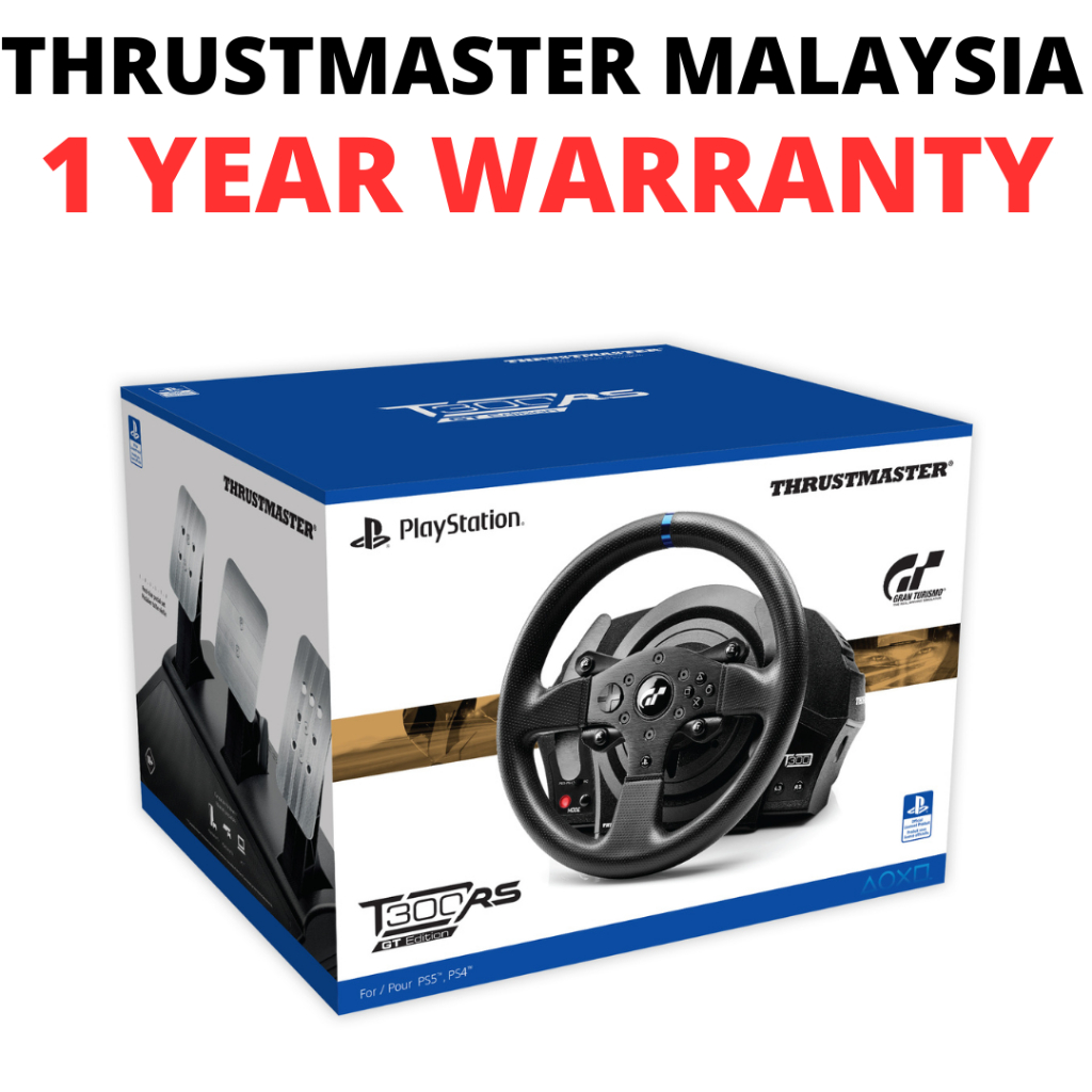 Thrustmaster T300 RS GT Racing Wheel Pedals Adjustable PlayStation