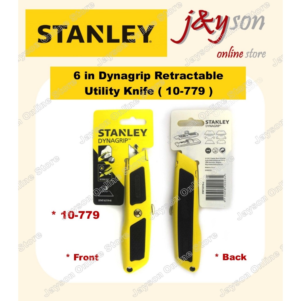 STANLEY Original 6 Inch Dynagrip Retractable Utility Knife ( 10-779 ) 10779