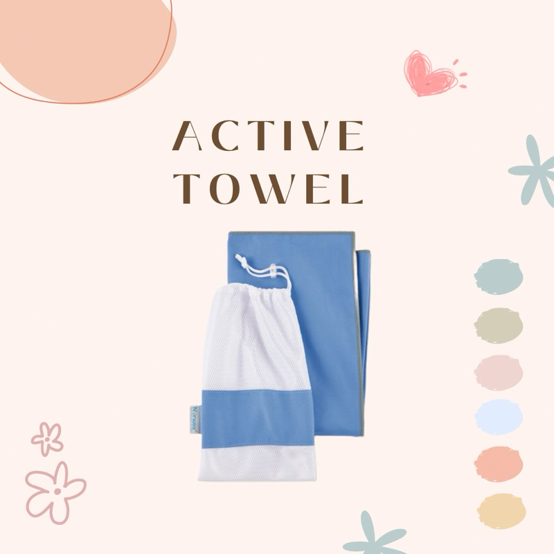 Active Towel with Mesh Bag, large