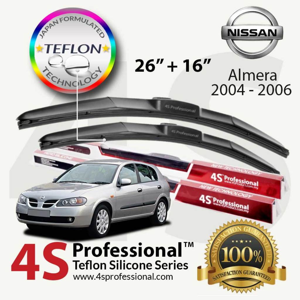 Volkswagen Beetle 2004-2010 4S Professional Teflon Silicone Series Wiper  Blades (1 pair) - Car accessories