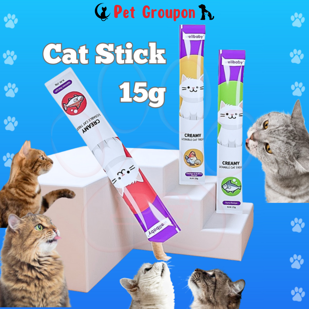 PG Cat Treats 15g Pet Wet Food Kitten Snacks Cat Stick Creamy