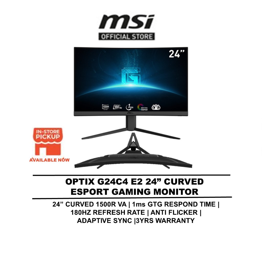 Msi - Écran MSI Optix G24C4 23,6 LED VA 180 Hz …