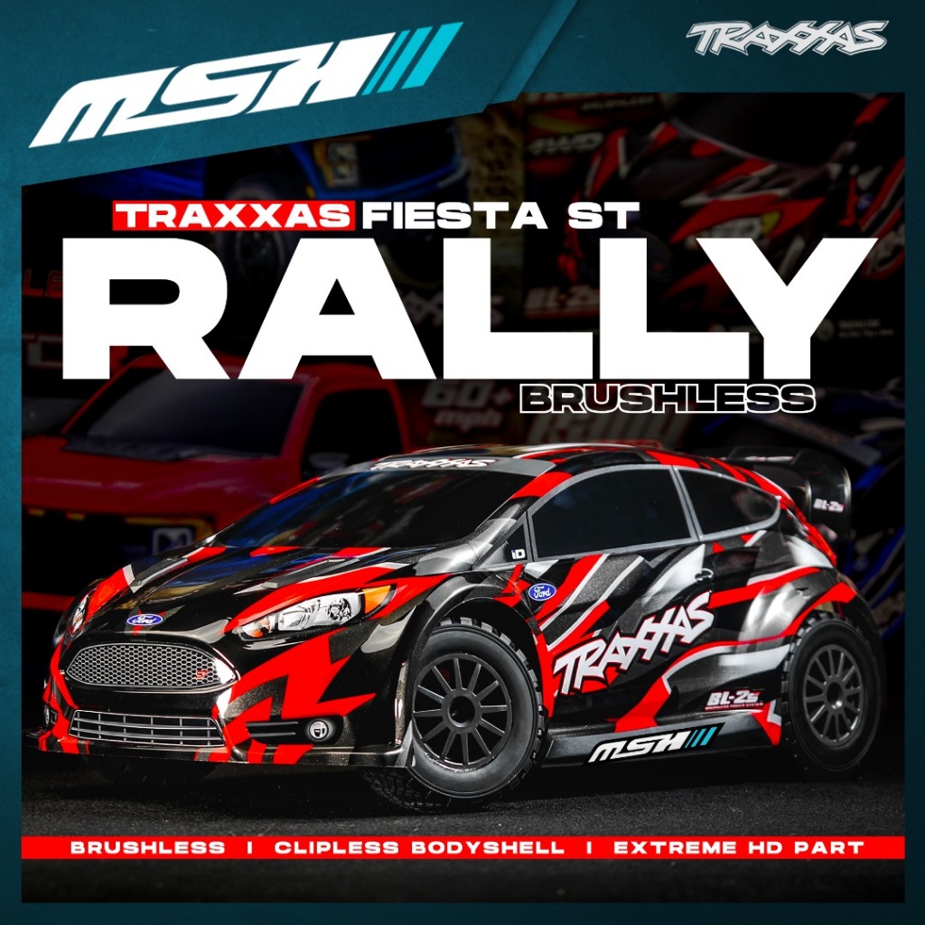 Traxxas ford cheap fiesta brushless