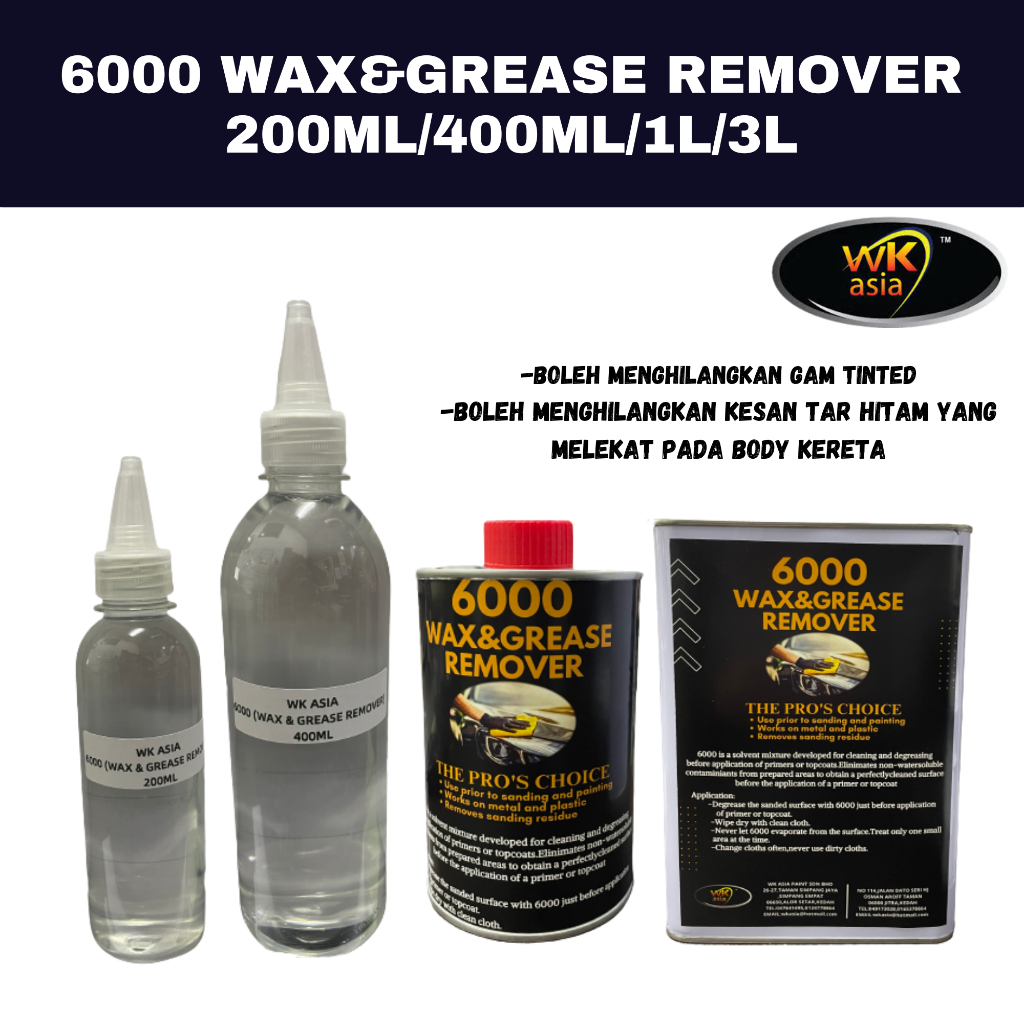 WAX & GREASE REMOVER 200ML/400ML/1L/e3LT (6000)