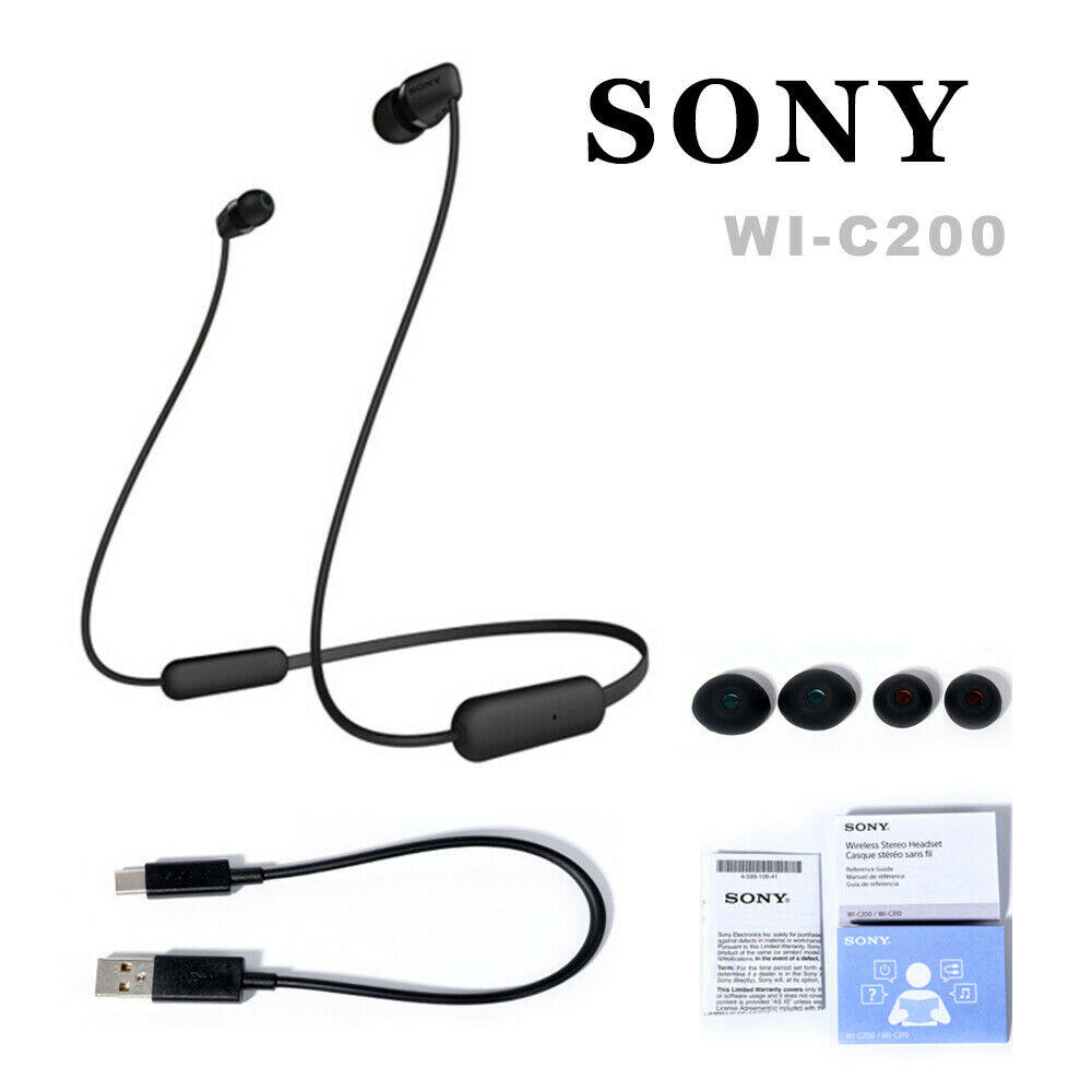 Sony WI C200 NEW Wireless Neck Band Headphones Shopee Malaysia