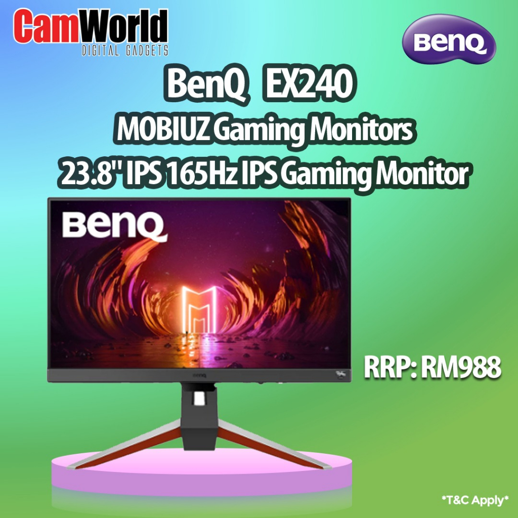 BenQ MOBIUZ EX240 23.8 FHD 1920x1080 Gaming Monitor IPS 1ms 165Hz HDM
