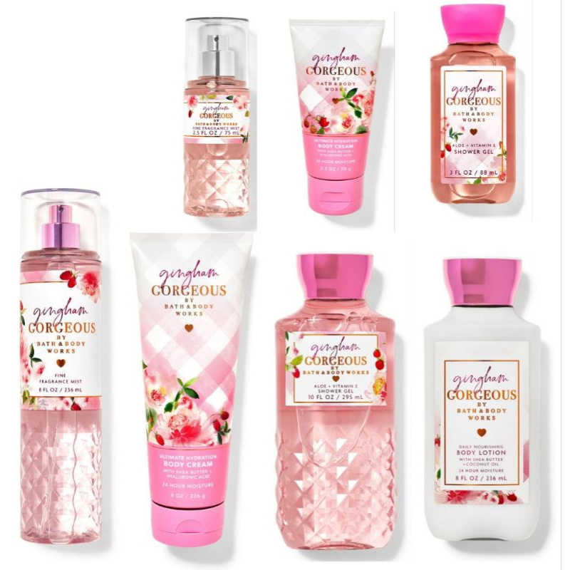 Gingham gorgeous Bath and Body Works