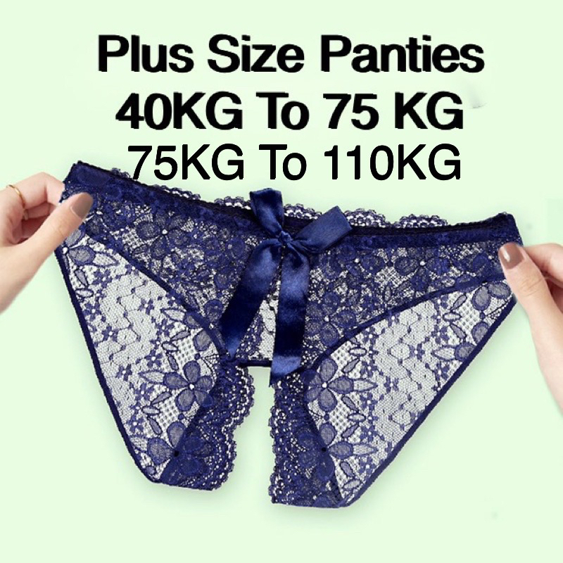 💕Sexy Plus size Lace Underwear💕Lady women open crotch Panties