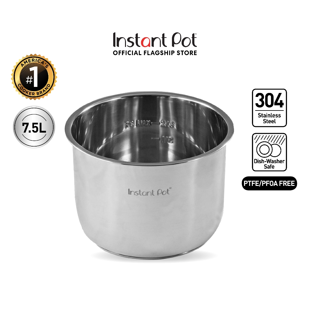 Instant Pot Stainless Steel Inner Cooking Pot Mini 3-Qt, Polished