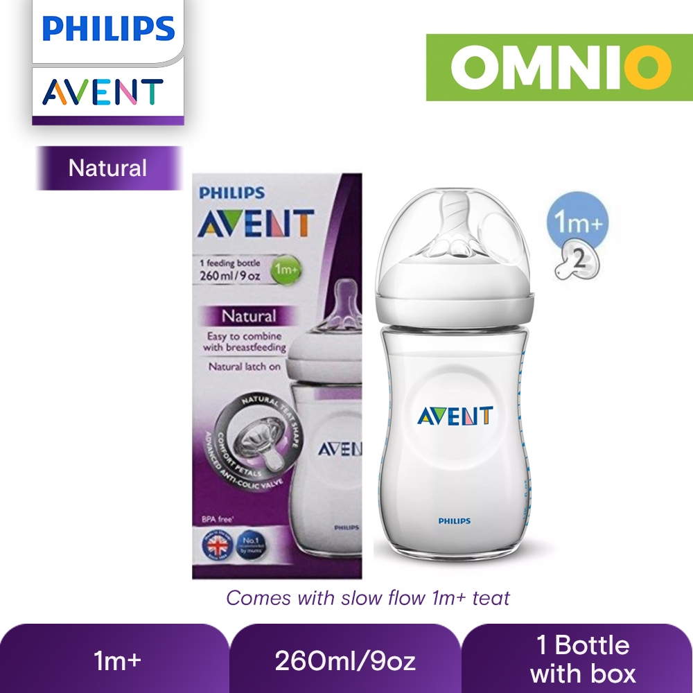 260ml OR 330ml Philips Avent Baby Feeding Bottle For Babies 1m+ 3m+