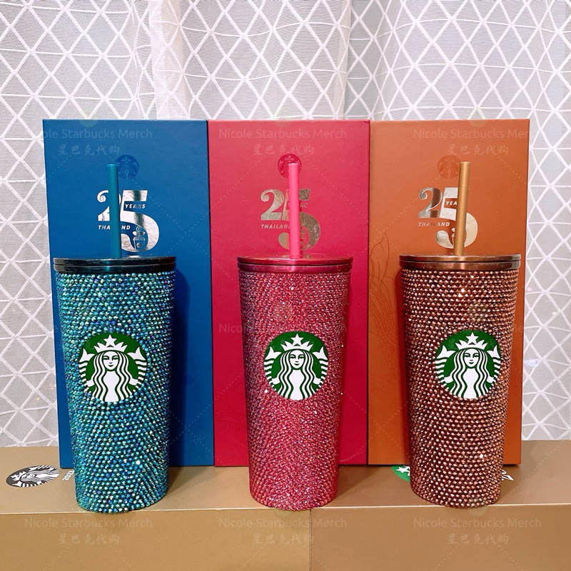 WDW - Starbucks Hollywood Studio Mickey Sparkling Pink Stainless Steel Cold  Cup Tumbler 710ml