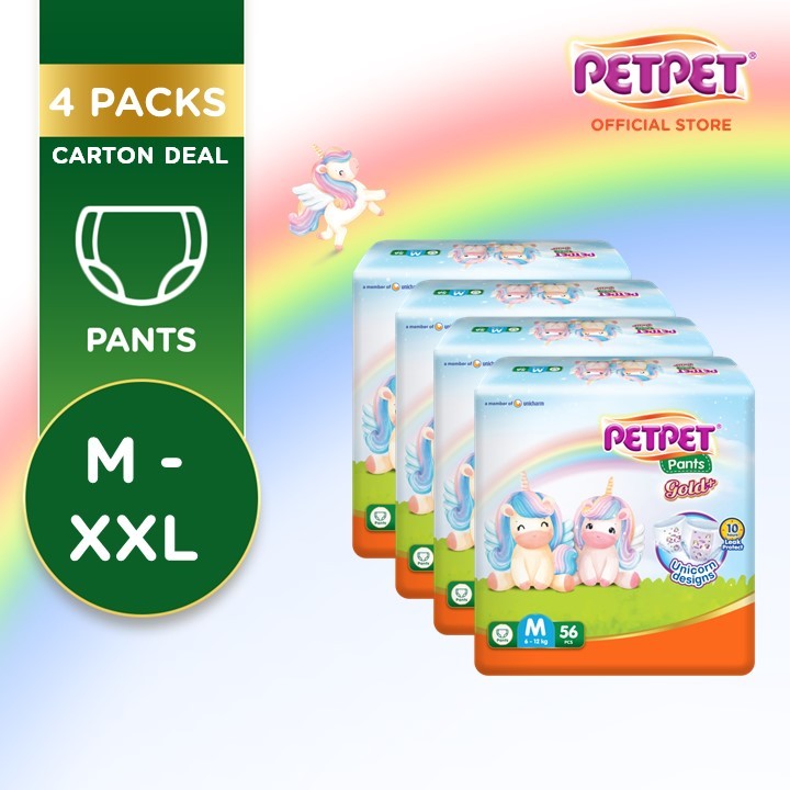 PETPET Pants Gold - XXL (32's) 15-25KG