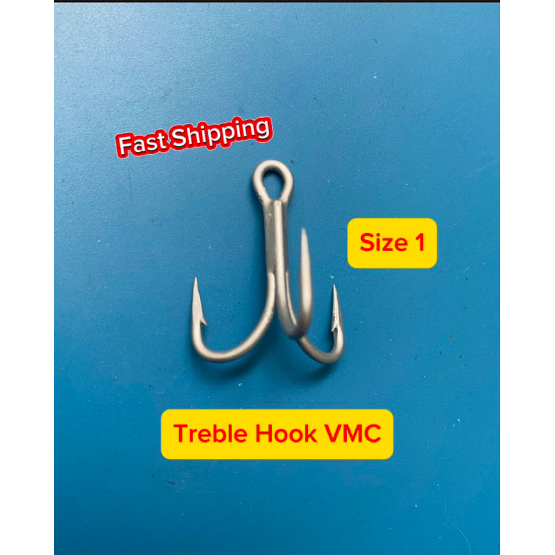 Treble Hook VMC Size 1 Sesuai untuk Jig