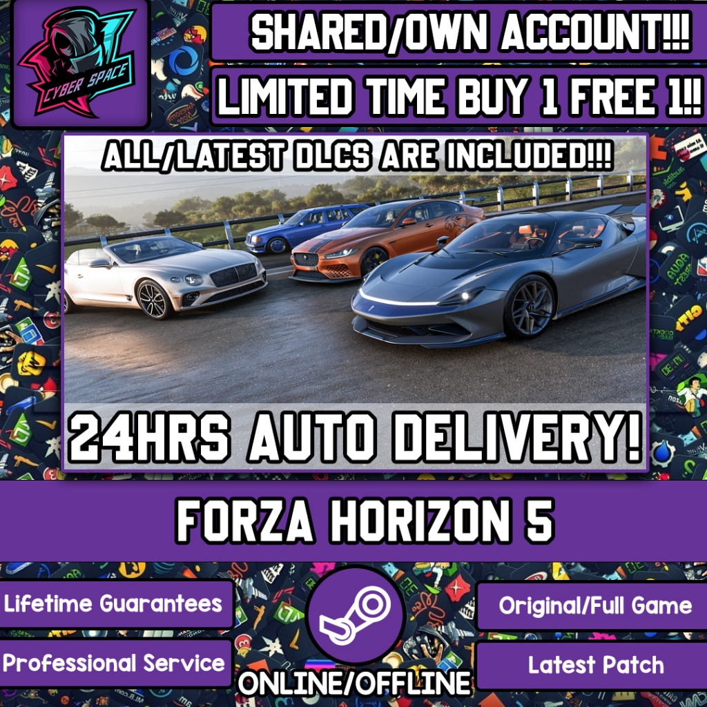 Forza Horizon 5 [Auto Delivery] [Steam Online & Offline] [Full DLC] Cyber  Space PC Game PC Game | Shopee Malaysia