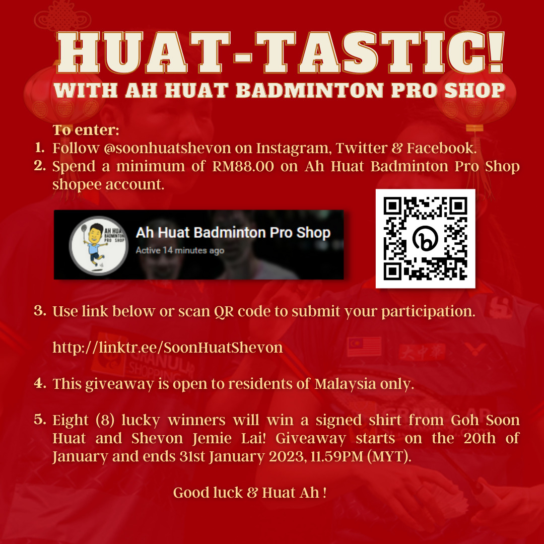 Ah Huat Badminton Pro Shop, Online Shop Shopee Malaysia