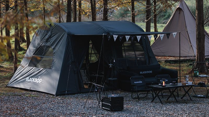 Black camping tent sale