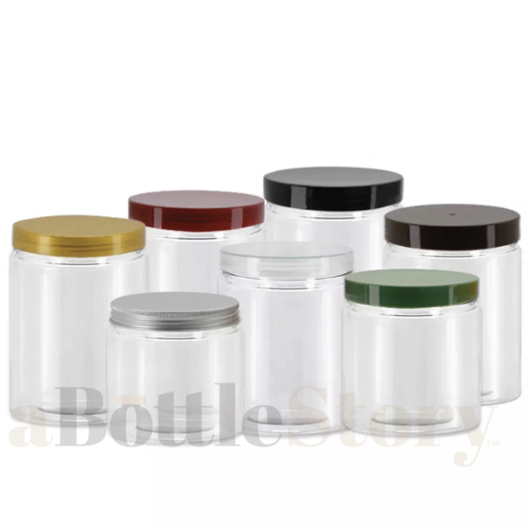 180ML Aluminium Empty Cosmetic Pot Jar Tin Cosmetic Travel Mini Empty  Bottle Jar Round Aluminum Cover Silver Box Screw Lid Craft