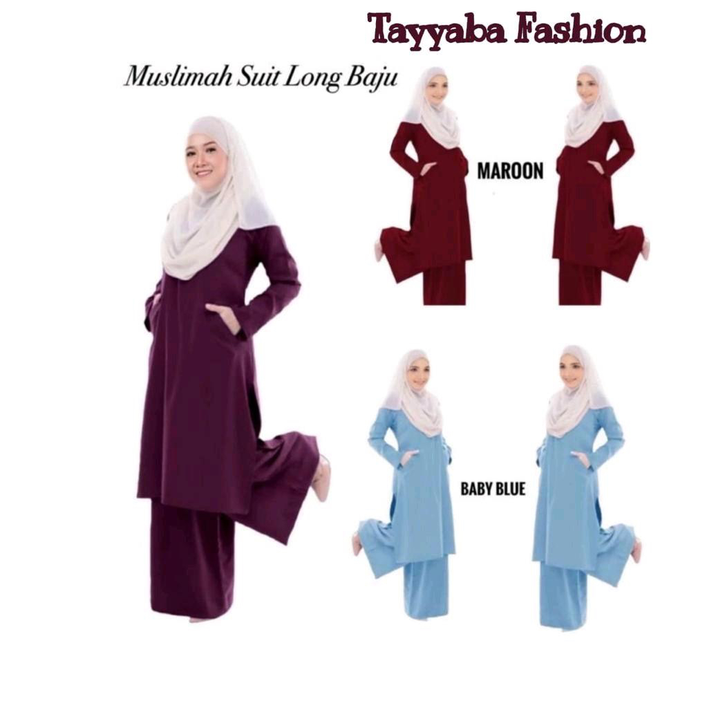 Muslimah Suit Blouse Dan Seluar Palazo Hotselling