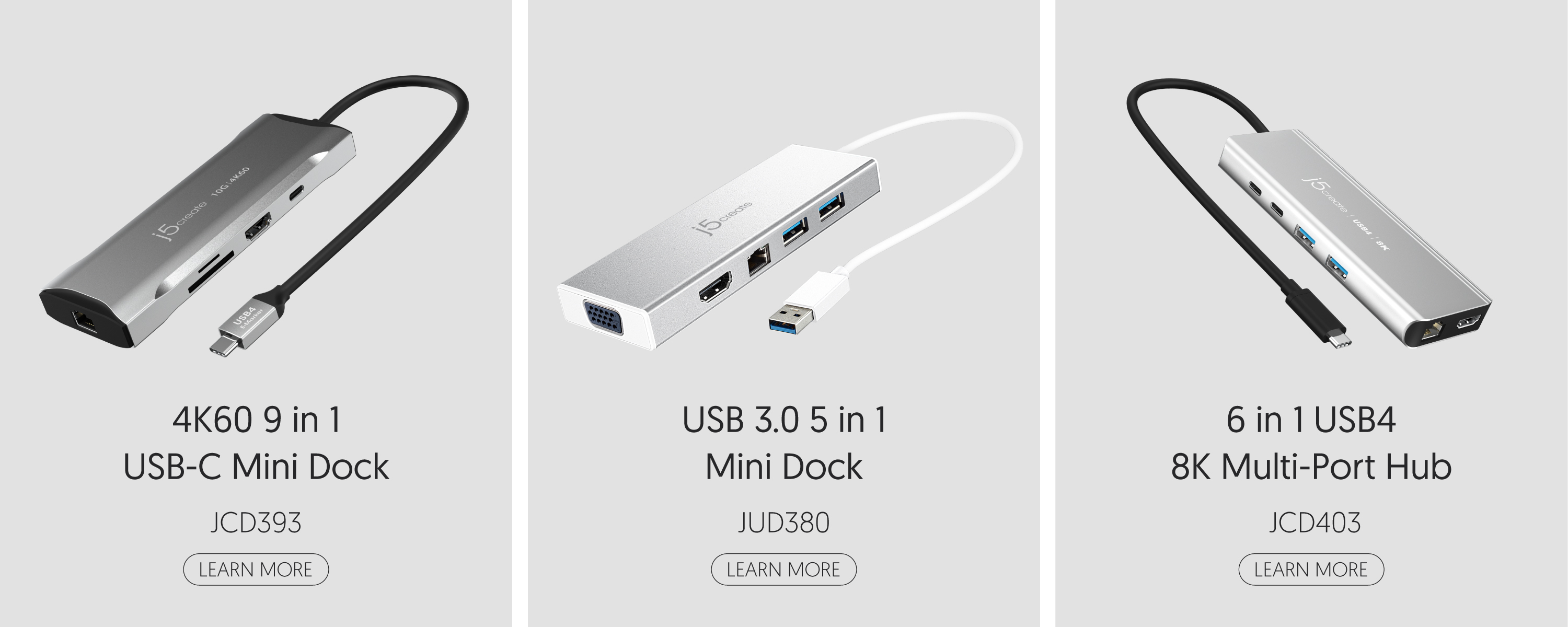 j5create USB-C Multi-Port Hub with Power Delivery White JCD373