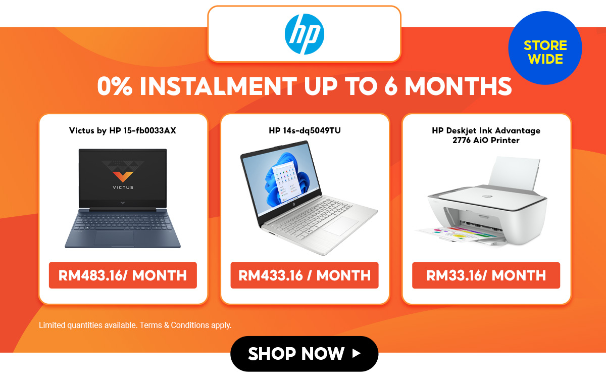 HP Laptop Store Online, September 2024 Shopee Malaysia